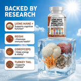 Clean Nutraceuticals melena de león cápsulas para enfoque y energía sostenida