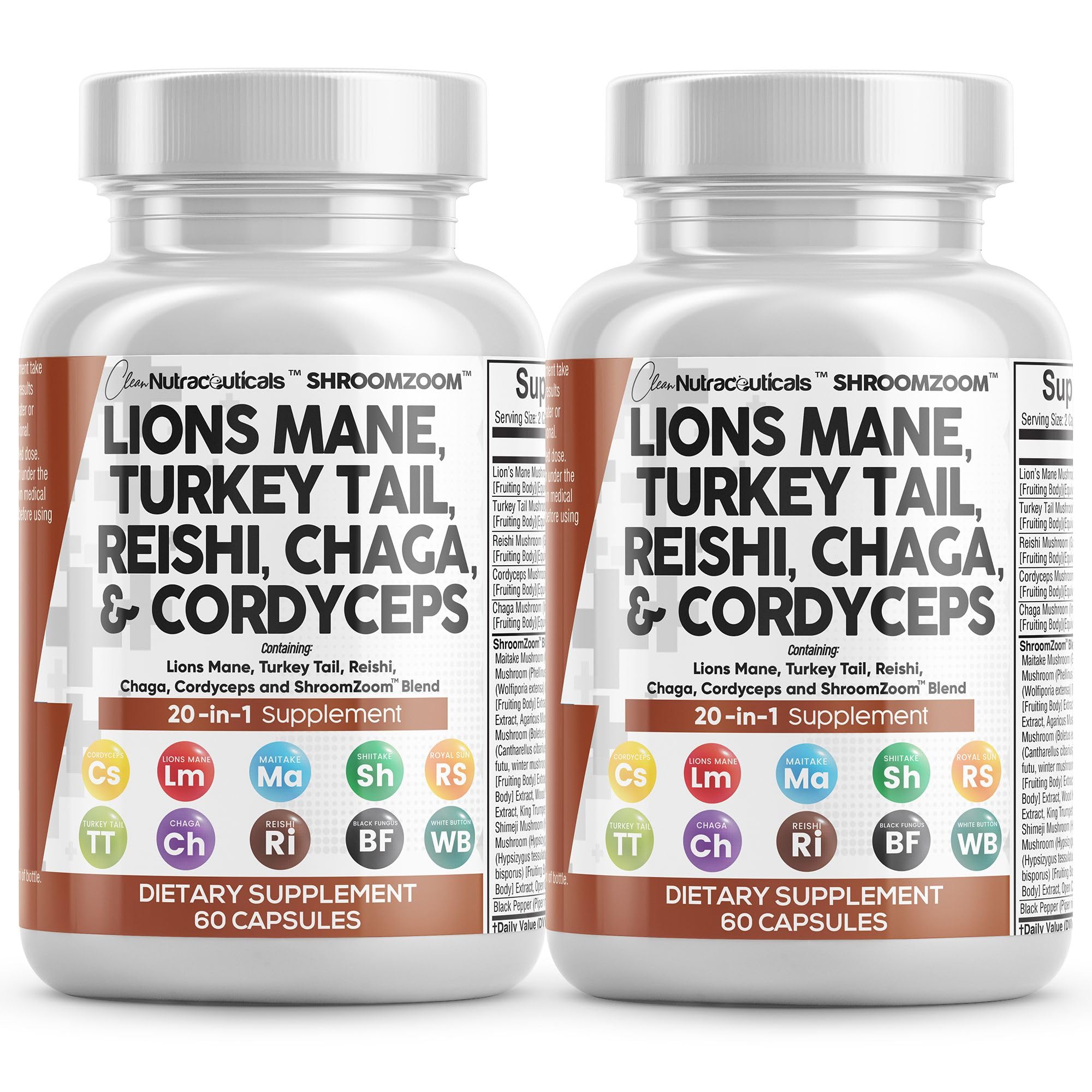Clean Nutraceuticals Melena de León, equilibrio diario, apoyo a la concentración.