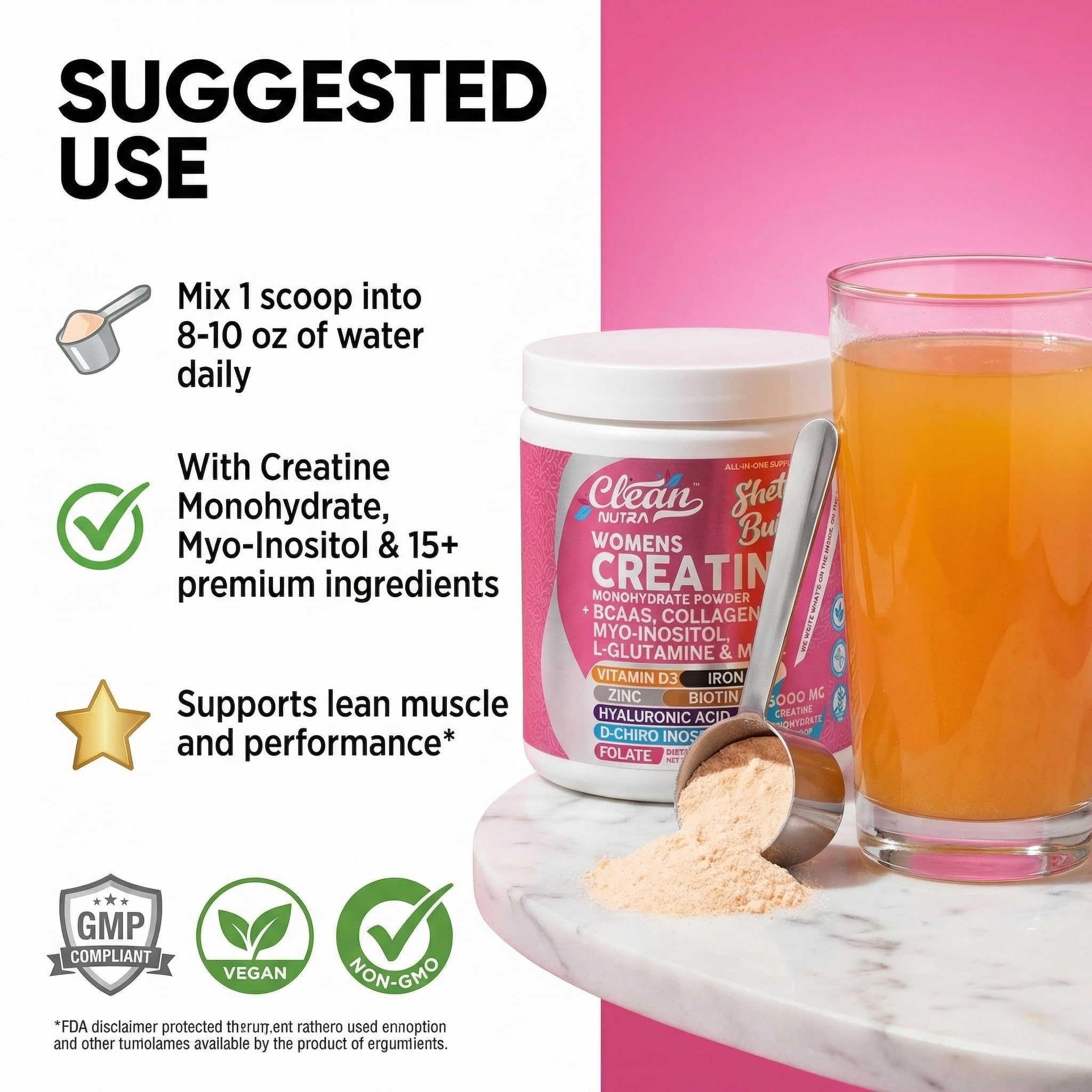 Clean Nutraceuticals inositol mio e inositol D-ciro, cápsula de equilibrio metabólico