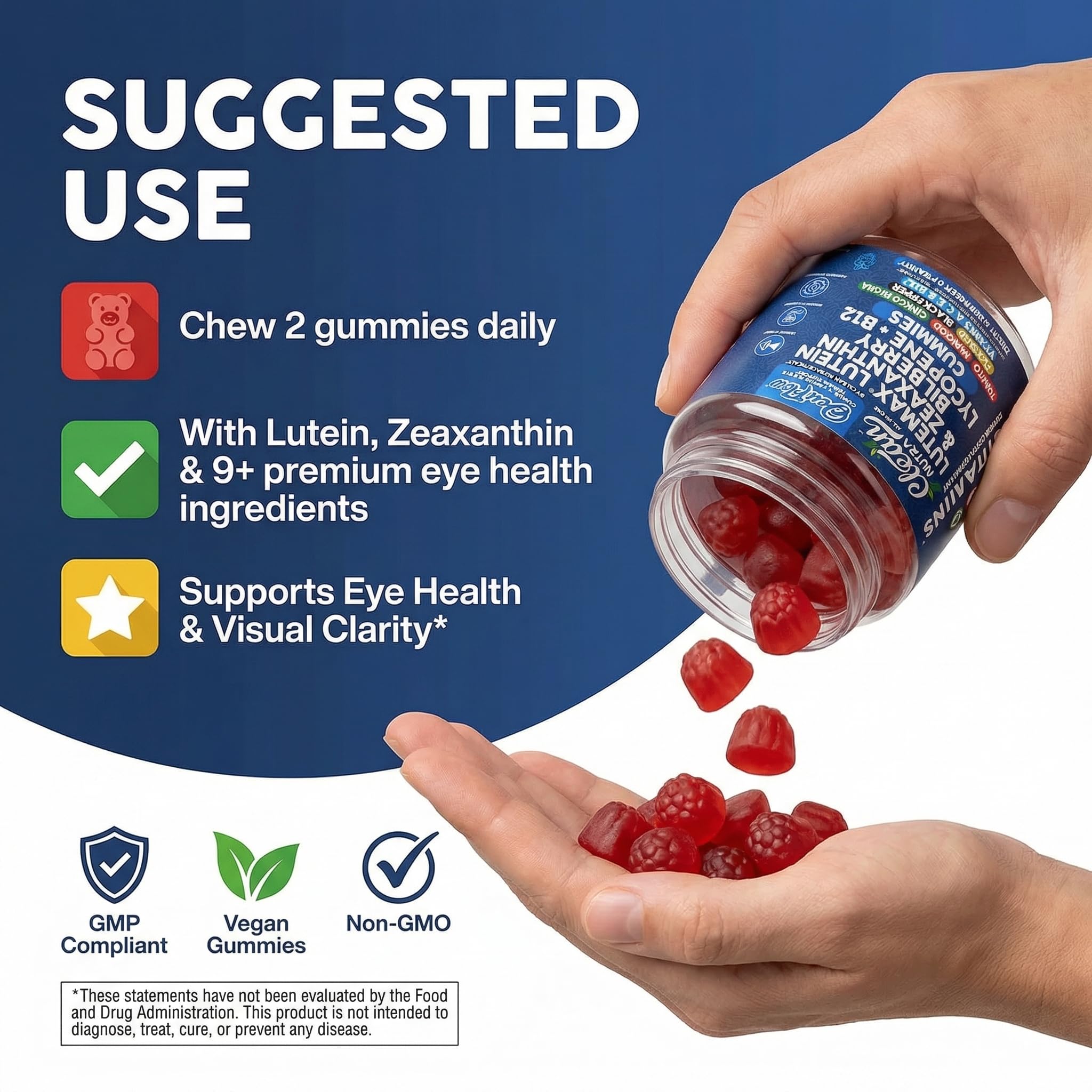 Clean Nutraceuticals OcuFlow gomitas con zeaxantina para enfoque visual