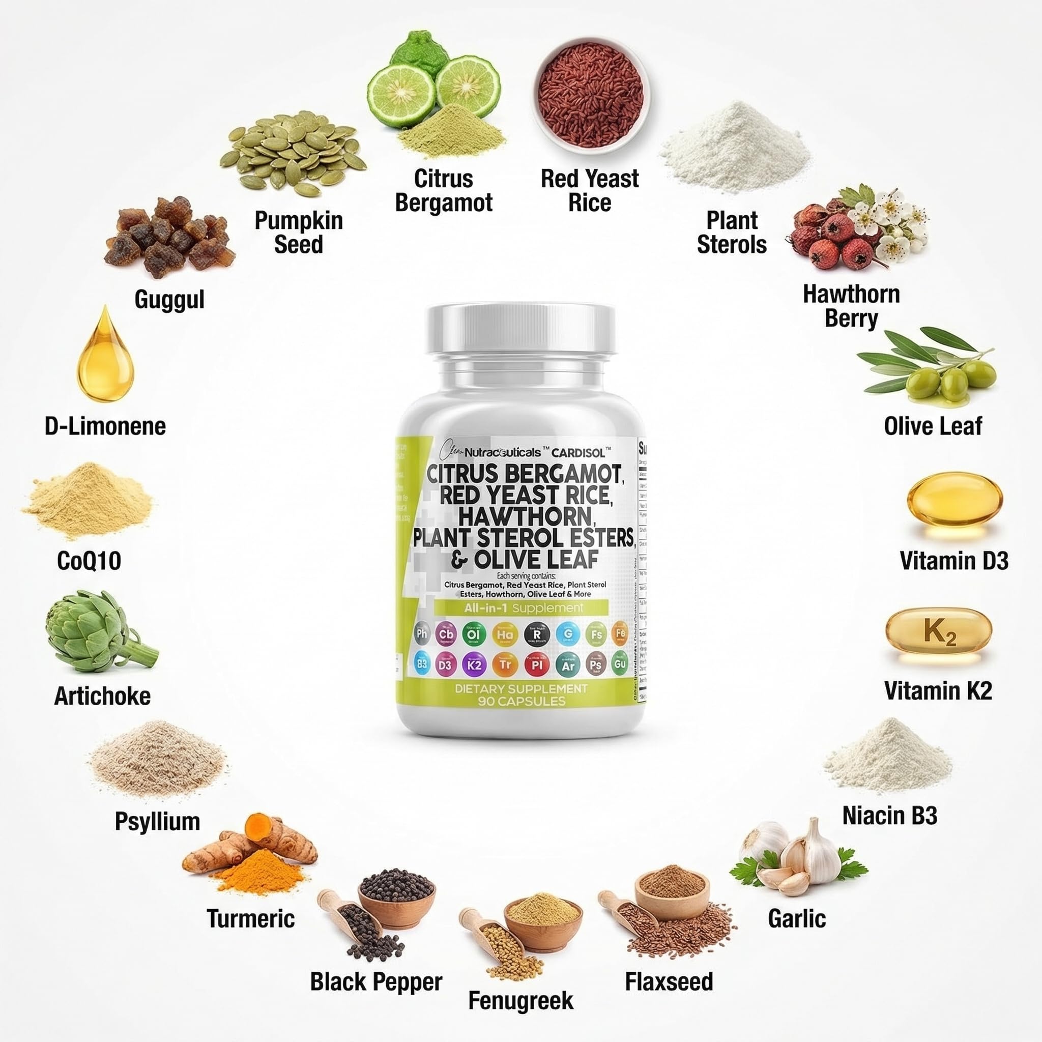Clean Nutraceuticals omega-3 y linaza para digestión y defensa cotidiana