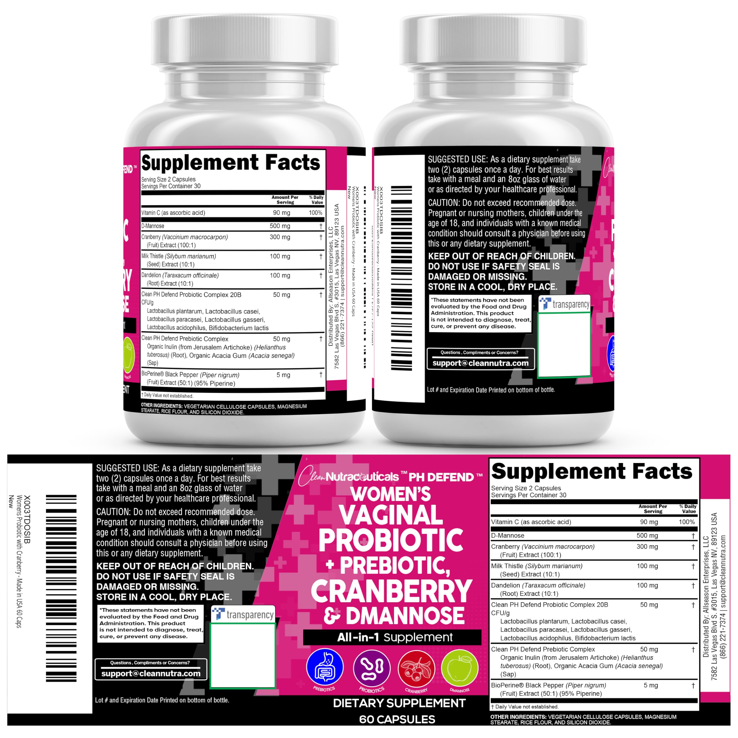 Clean Nutraceuticals Pack de dos envases para conveniencia y ahorro.