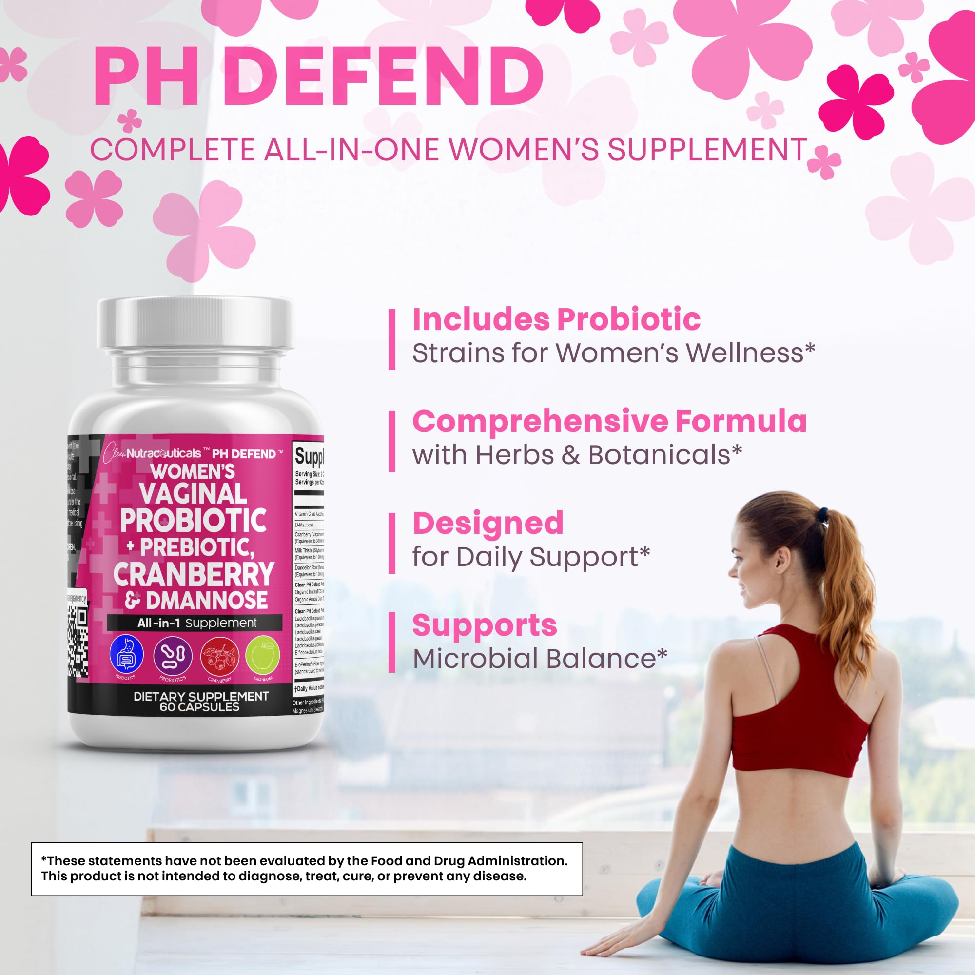 Clean Nutraceuticals Prebióticos inulina y acacia para activar probióticos.