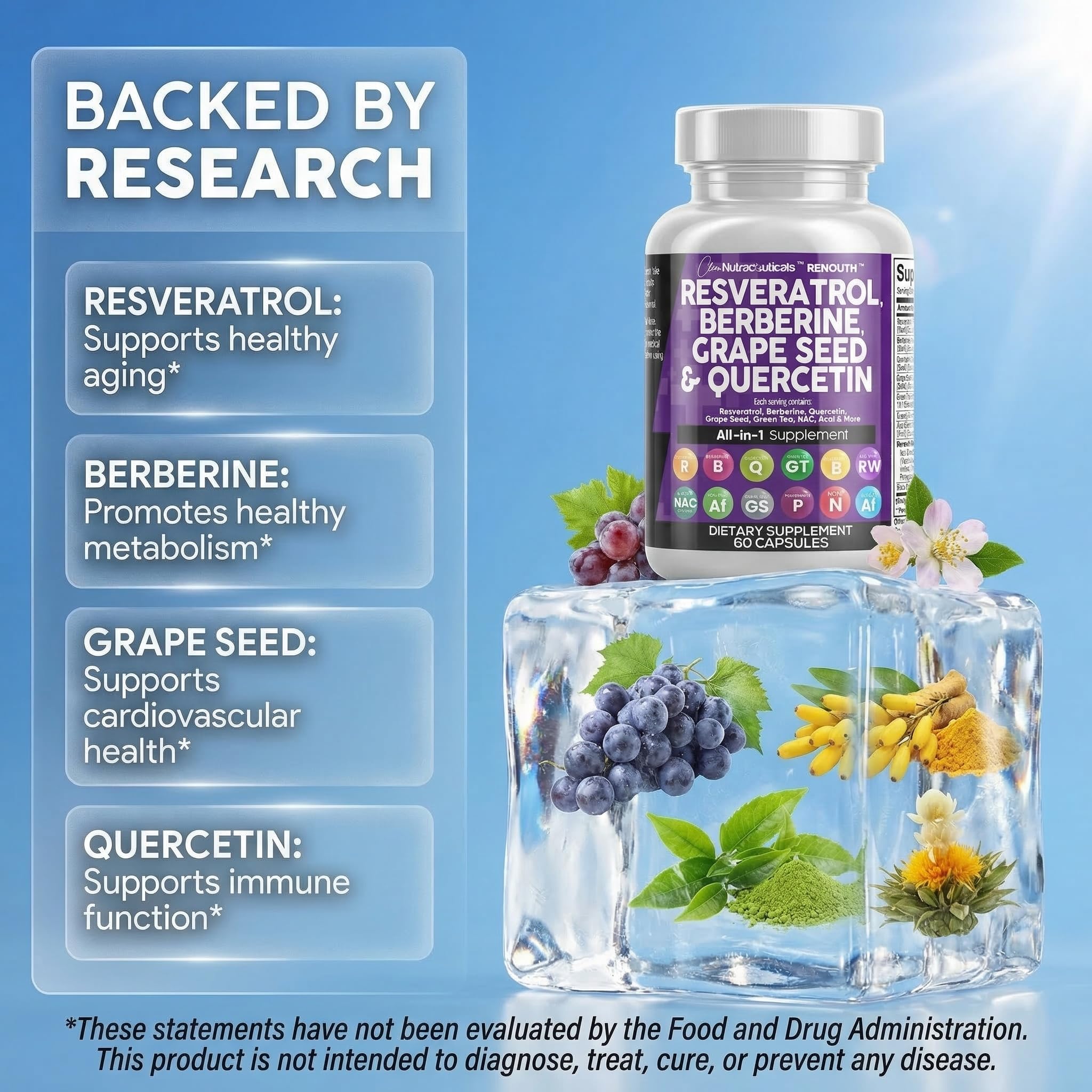 Clean Nutraceuticals Quercetina cápsula destacada para uso diario