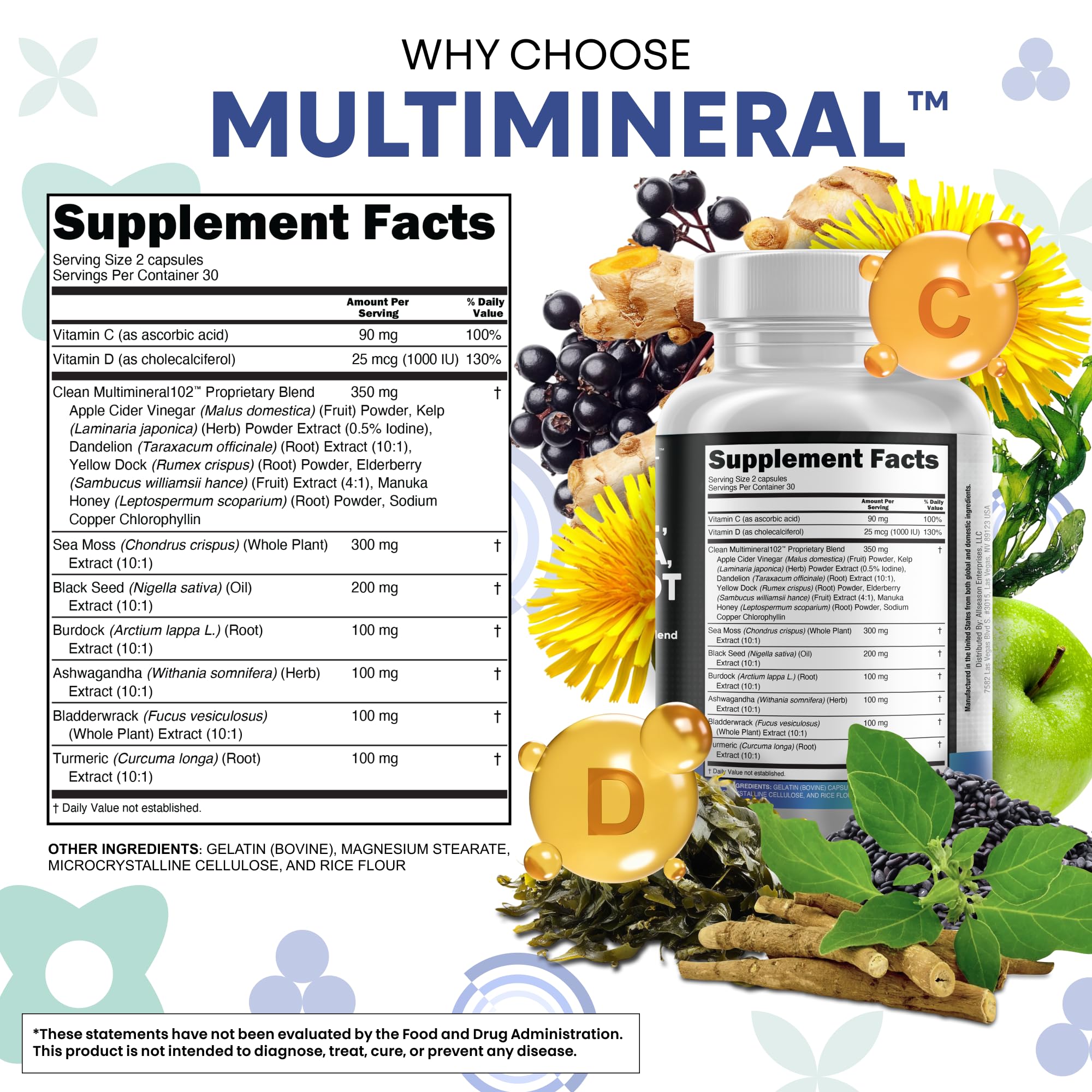 Clean Nutraceuticals raiz de bardana en capsulas para limpieza natural