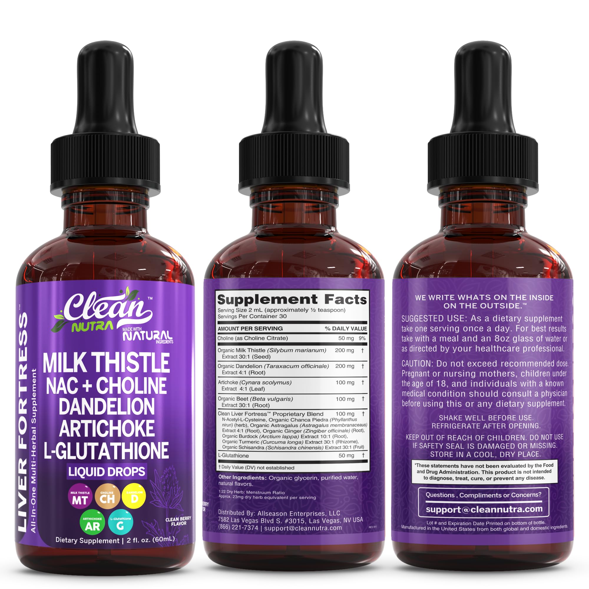 Clean Nutraceuticals Schisandra, extracto, gotas para equilibrio general