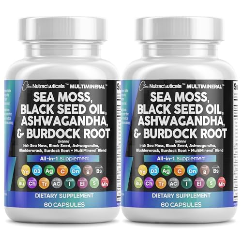 Clean Nutraceuticals Sea Moss cápsulas: soporte diario para bienestar general