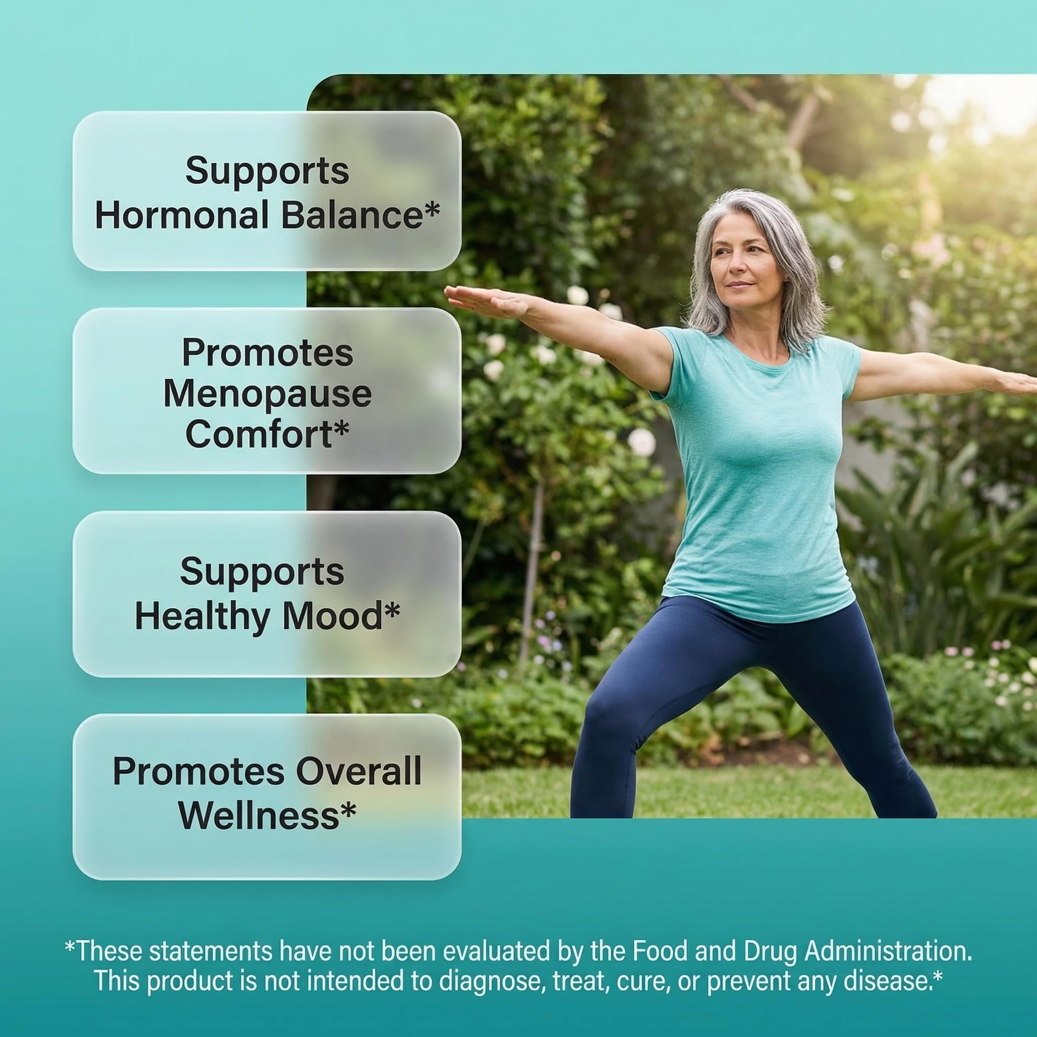 Serenti Balance de Clean Nutraceuticals, combinación de ingredientes clave para el balance hormonal diario.