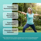 Serenti Balance de Clean Nutraceuticals, combinación de ingredientes clave para el balance hormonal diario.
