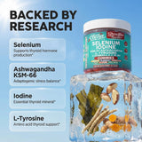 ThyroGlow de Clean Nutraceuticals – ingredientes clave como ashwagandha para bienestar diario.