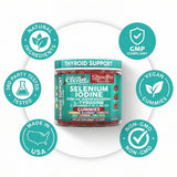 ThyroGlow de Clean Nutraceuticals – yodo y vitamina D para apoyo diario.