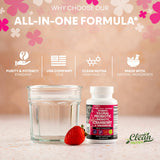 Clean Nutraceuticals Cápsulas de uso diario para bienestar íntimo.