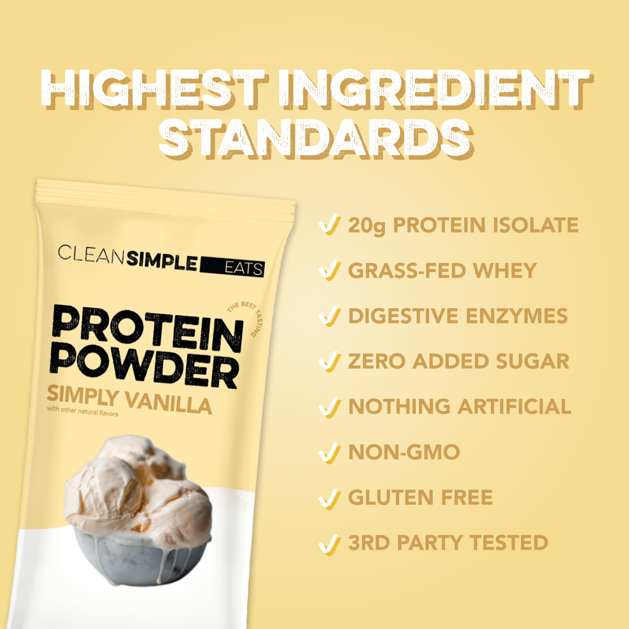 Enzimas digestivas Clean Simple Eats presentes en la mezcla