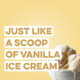 Batido cremoso con Clean Simple Eats Simply Vanilla en vaso