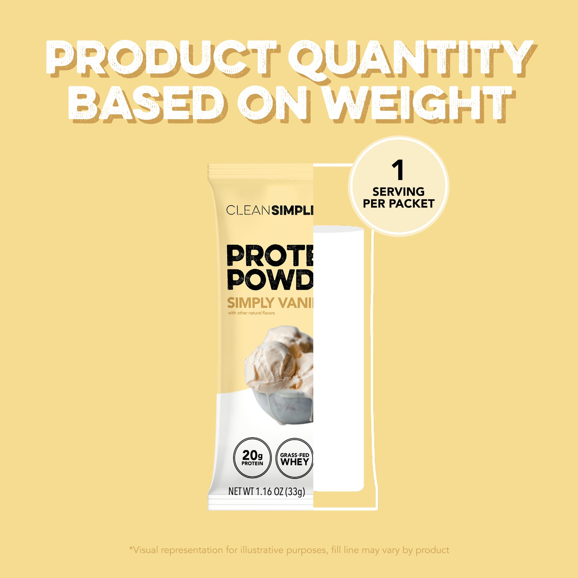 Sobres individuales de Clean Simple Eats para llevar y proteínas diarias