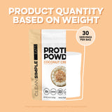 30 porciones de Clean Simple Eats proteína de suero de pasto.