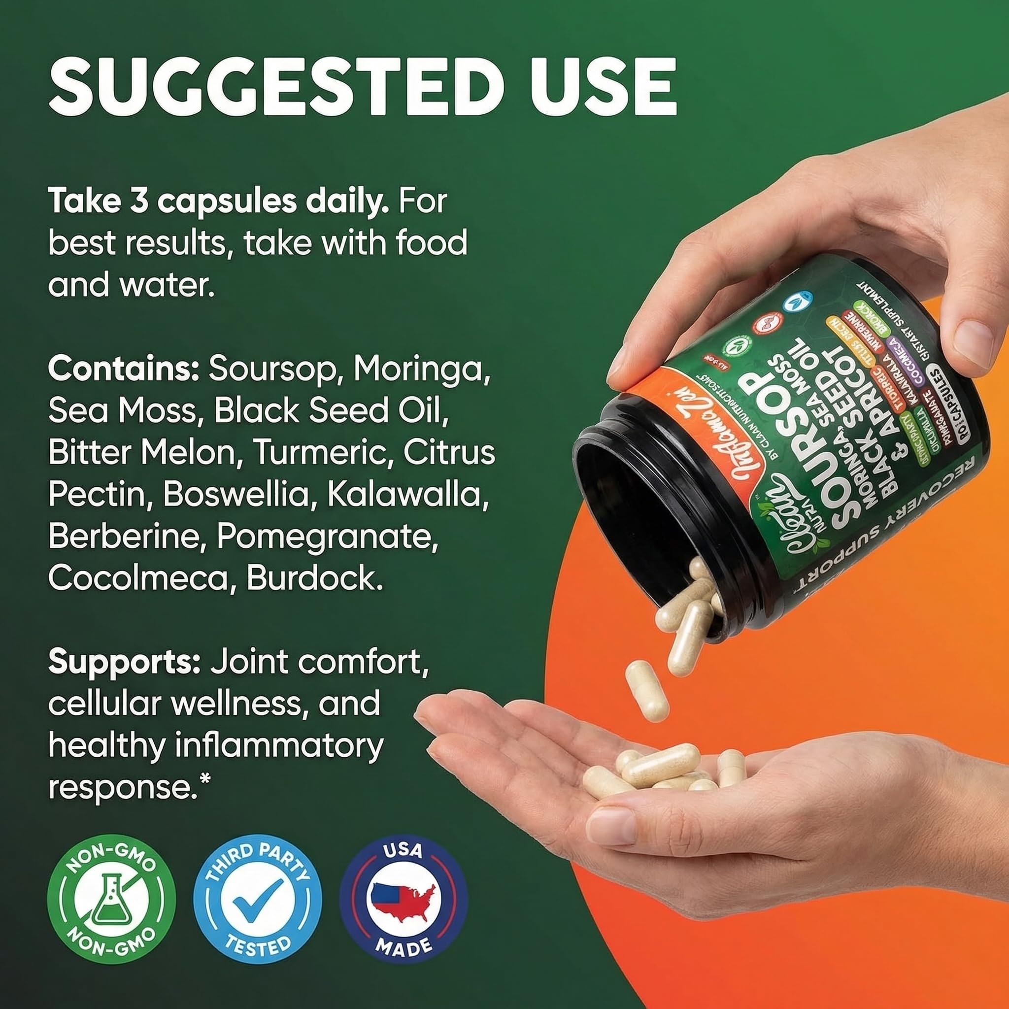 Clean Nutra cápsula cúrcuma y resveratrol para bienestar general