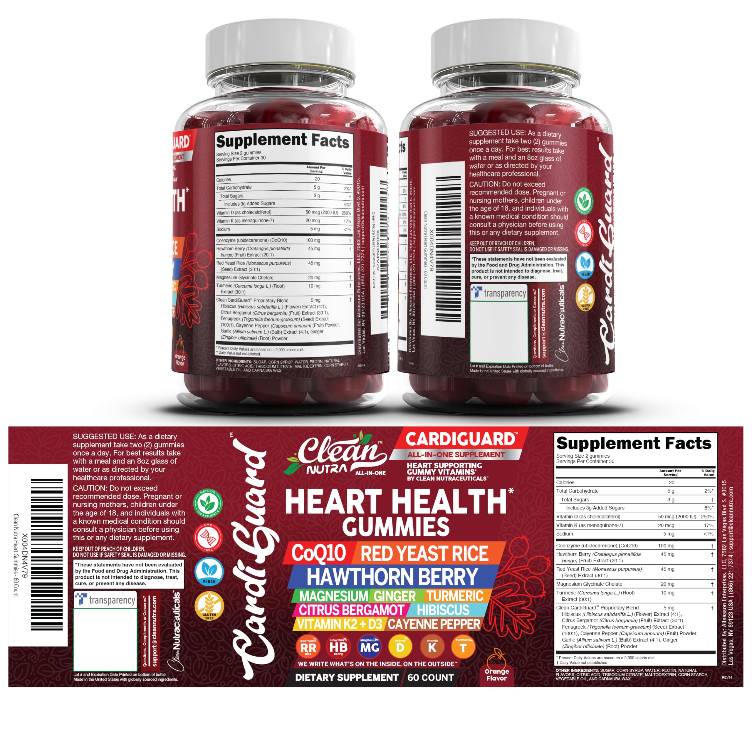 Estilo de vida activo con gomitas CoQ10 Clean Nutraceuticals