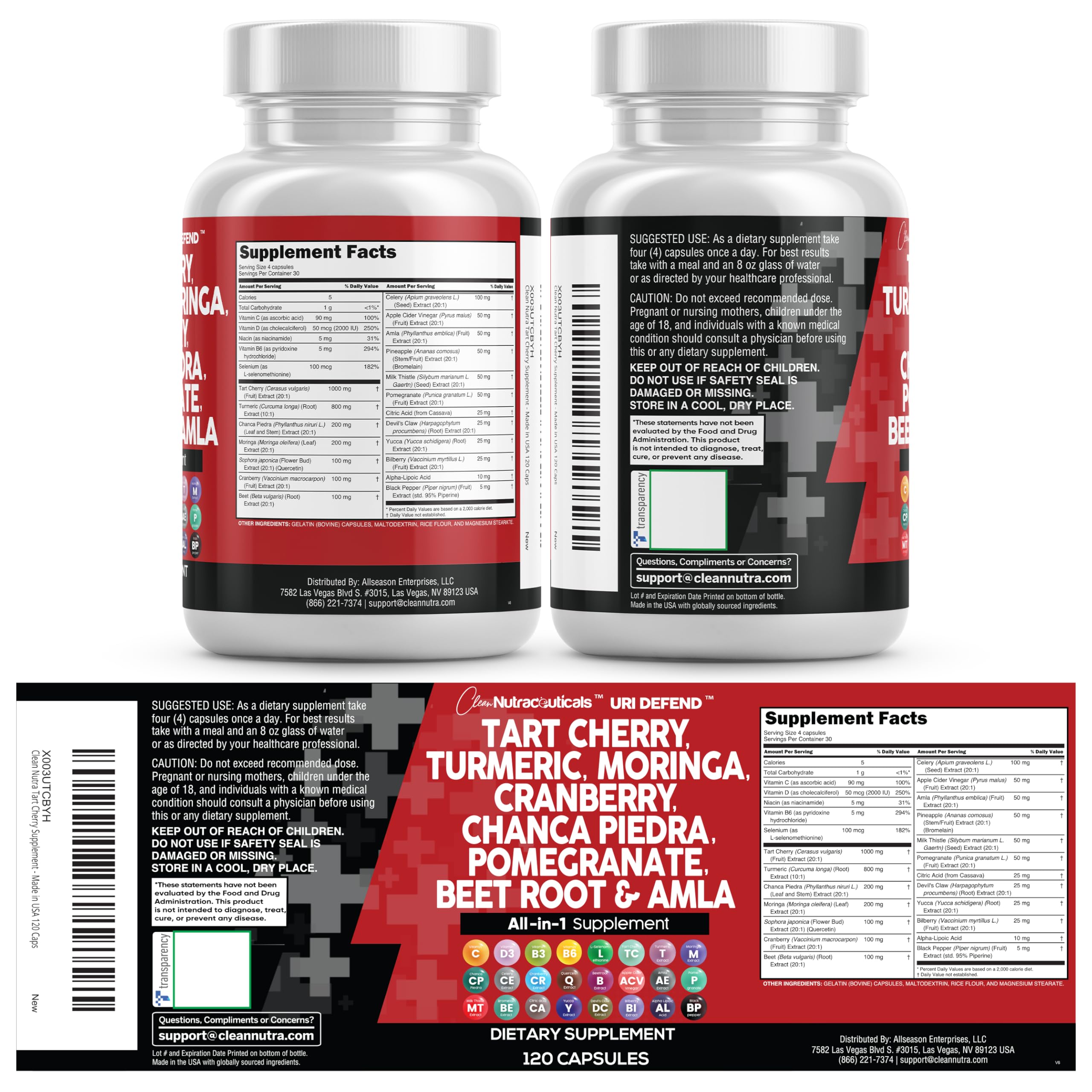 Clean Nutraceuticals: mezcla herbal en cápsula diaria.