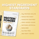 Proteína Clean Simple Eats vainilla con enzimas digestivas para digestión más suave