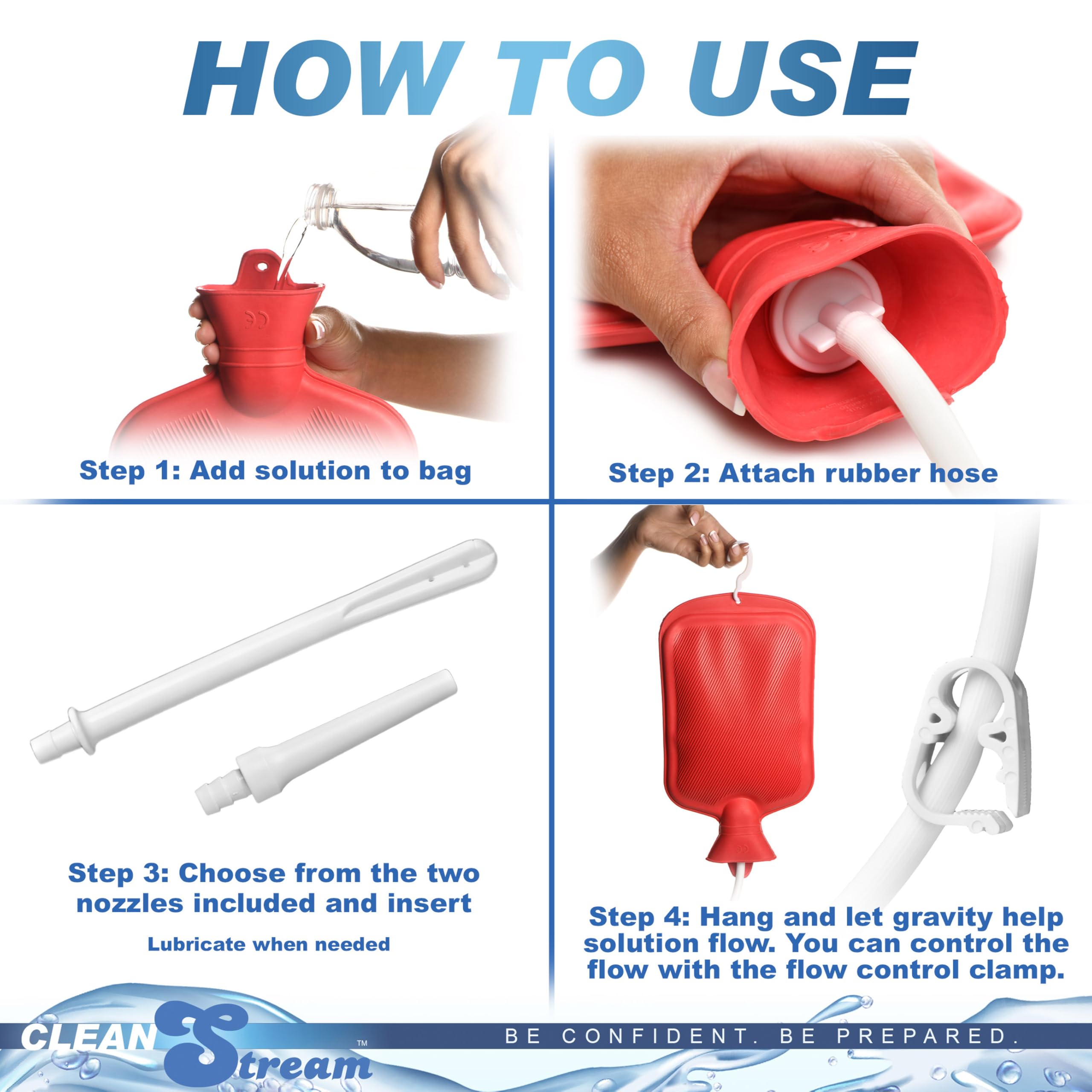 Cleanstream adaptador, conexión sencilla con accesorios incluidos.