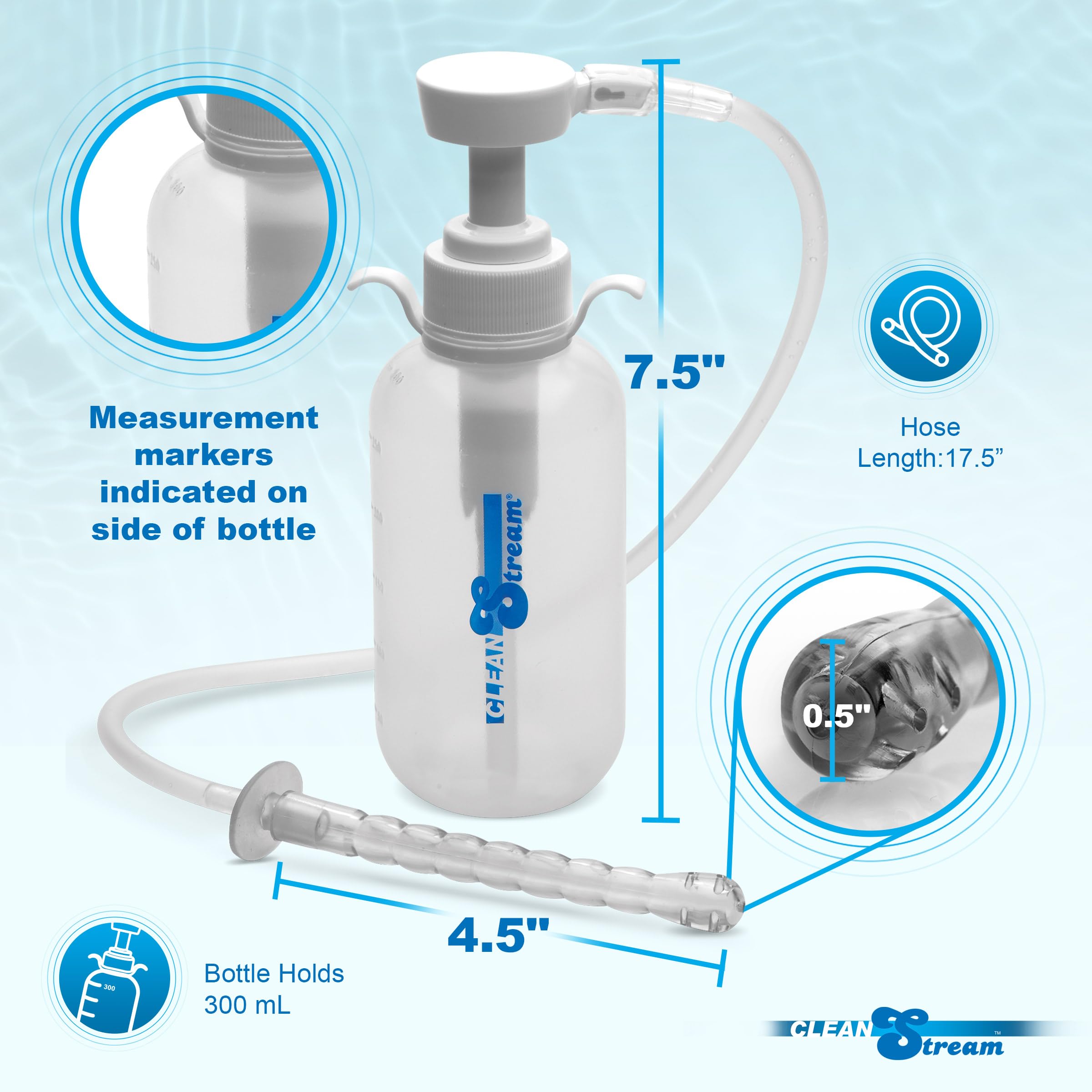 Cleanstream escala-medicion permite leer volumen con rapidez y precisión.