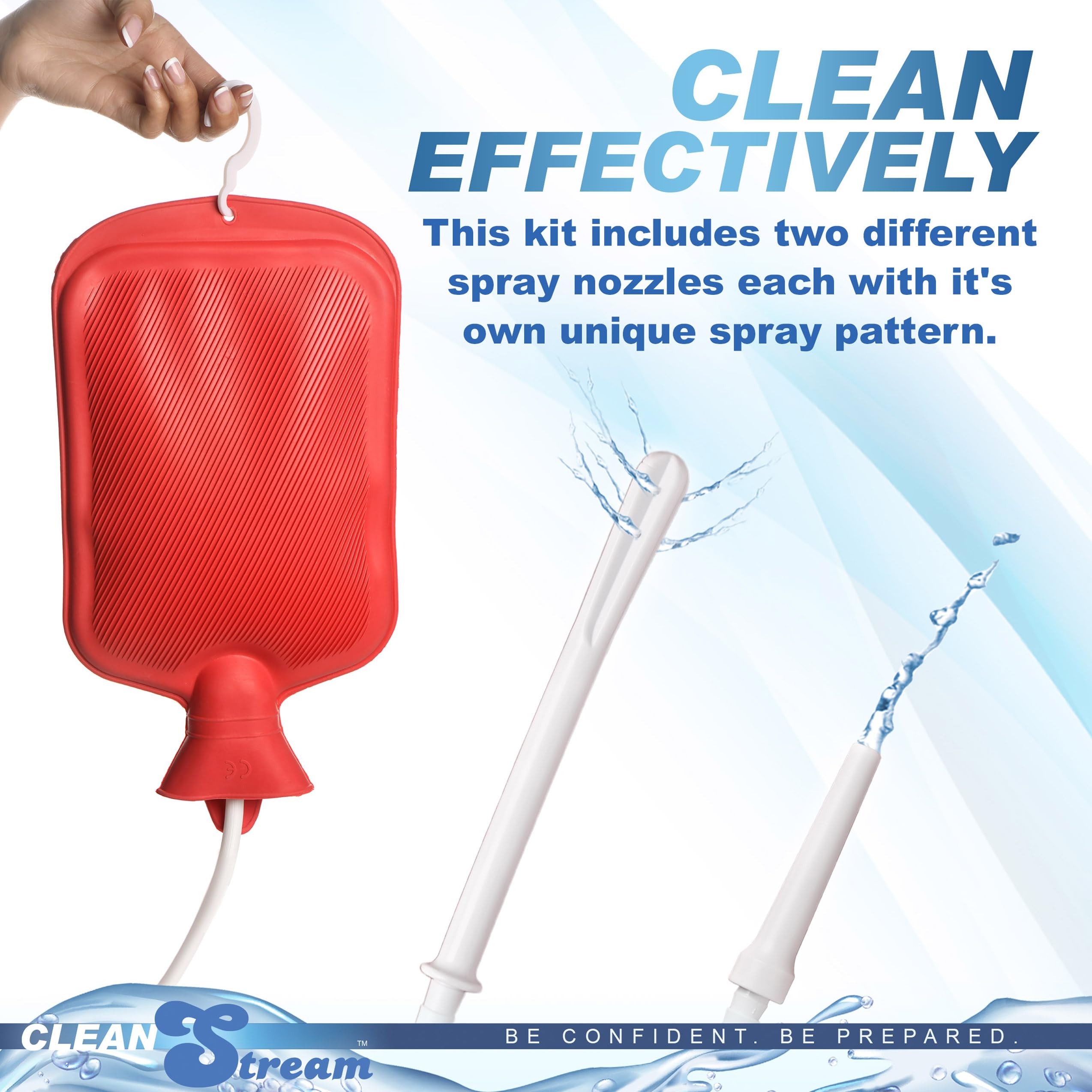 Cleanstream gancho colgante, montaje rápido y almacenamiento ordenado.