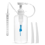 Cleanstream XL botella enema con bomba estilo jeringa para uso diario cómodo.