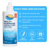 Clear Conscience Limpiador de lentes, elimina proteínas y residuos para visión clara.