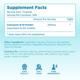 CoQ10 200 mg ubiquinona de Clear Formulas en cápsulas estables.