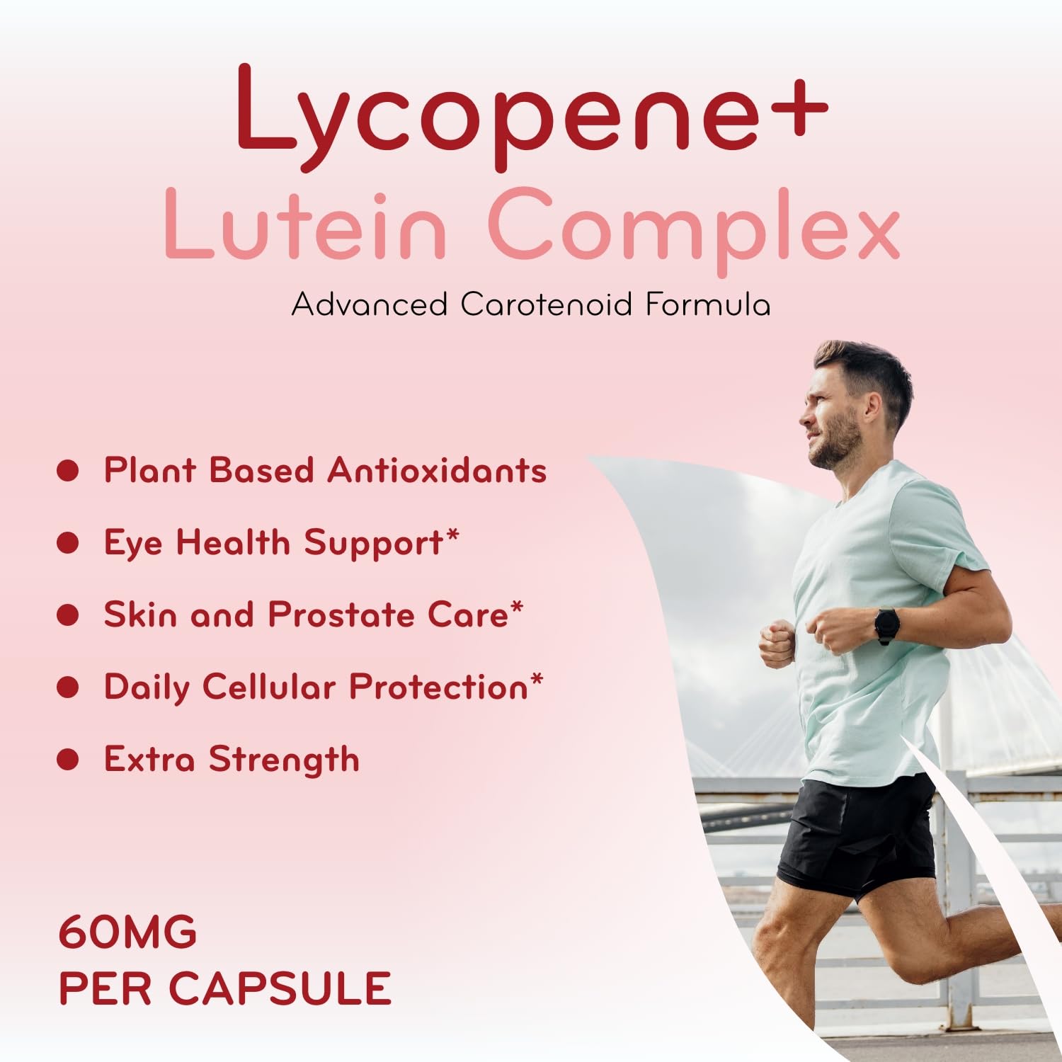 Clear Formulas Luteína y Licopeno, botella cerrada para almacenamiento práctico