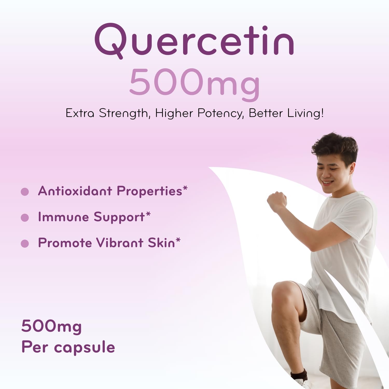 Clear Formulas Quercetina 500 mg, ingredientes, sin alérgenos comunes