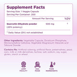Clear Formulas Quercetina 500 mg, laboratorio cGMP, calidad garantizada