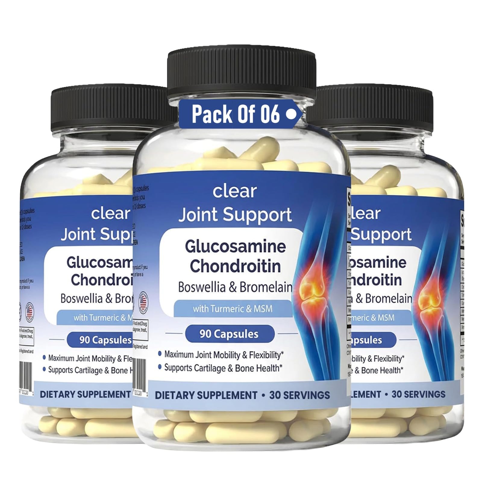 Clear Probiotics envase de cápsulas para movilidad diaria