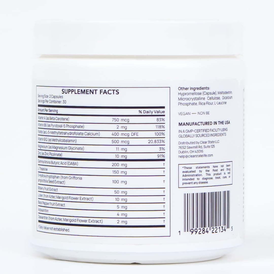 CLEAR STATE: botella en cocina muestra calidad cGMP.