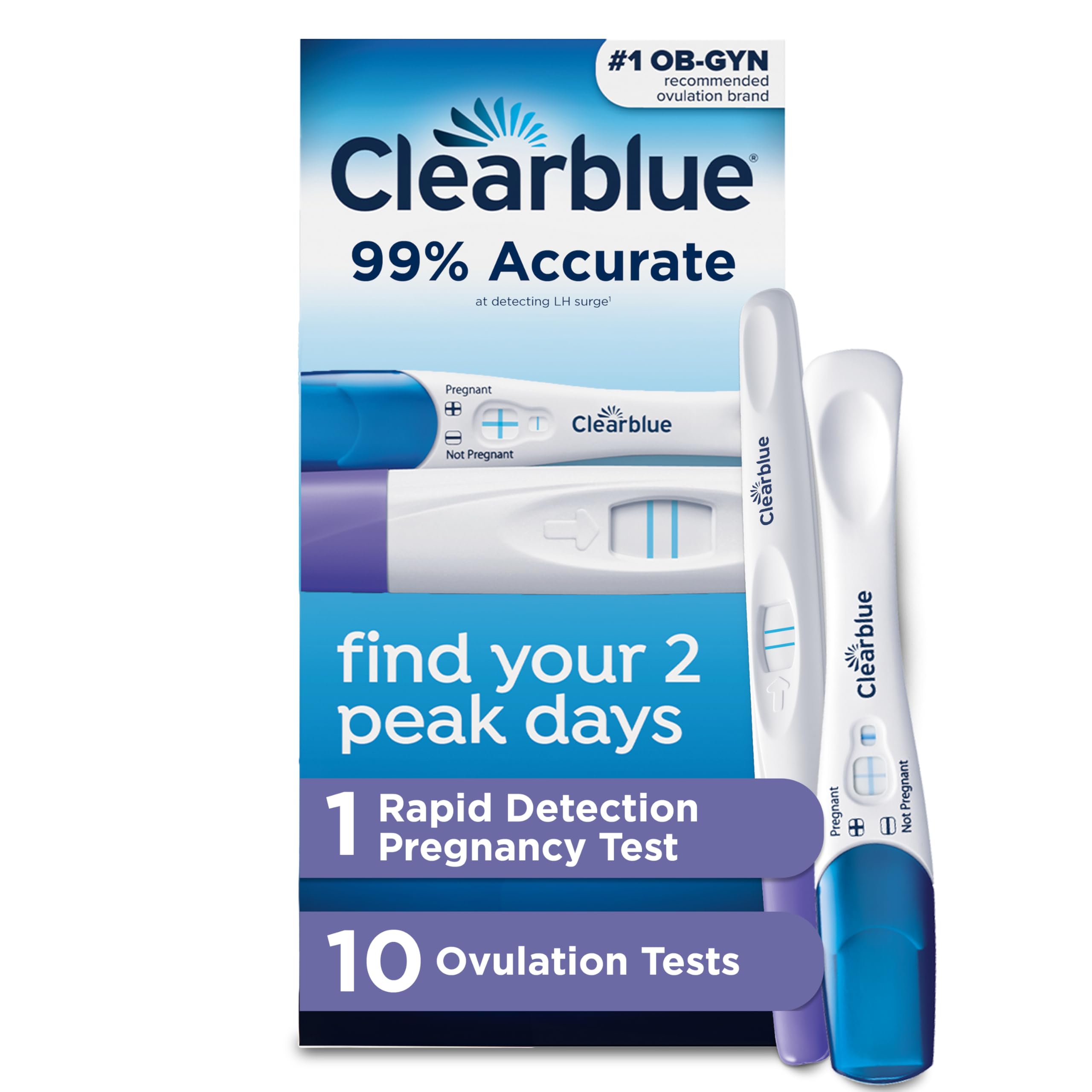 Clearblue kit inicial de ovulación, caja visible para planificar días fértiles.