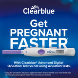 Clearblue Detección de LH y estrógeno para mayor precisión en días fértiles.