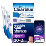 Clearblue Prueba de Ovulación Digital muestra resultados claros para planificar días fértiles.