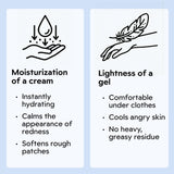 Crema facial para eczema suave y piel sensible de adultos y niños.
