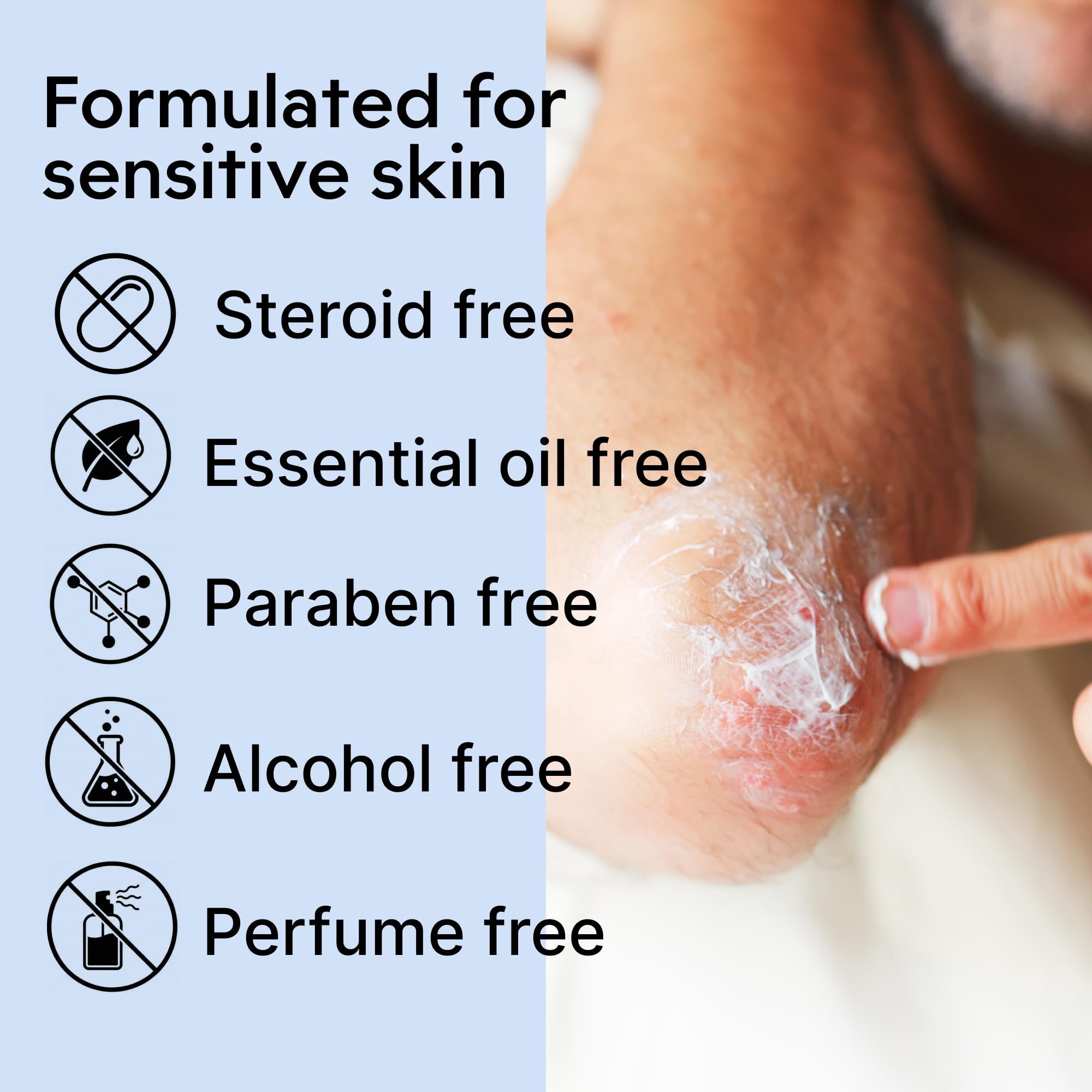 Piel irritada se beneficia de la crema suave y calmante de Manuka.