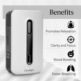 Difusor Clearlight, compatible con aceites esenciales variados, para personalizar tu ambiente aromático.
