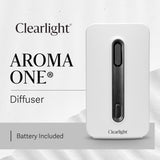 Difusor Clearlight con batería ofrece difusión continua de 4 horas para sesiones de yoga.
