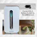 Difusor Clearlight para el hogar, ideal en sala de estar o dormitorio.