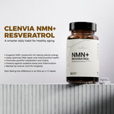 CLENVIA Premium NMN Resveratrol envase-caja para almacenamiento limpio.