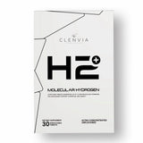 CLENVIA tabletas de hidrógeno en empaque portable para llevar.