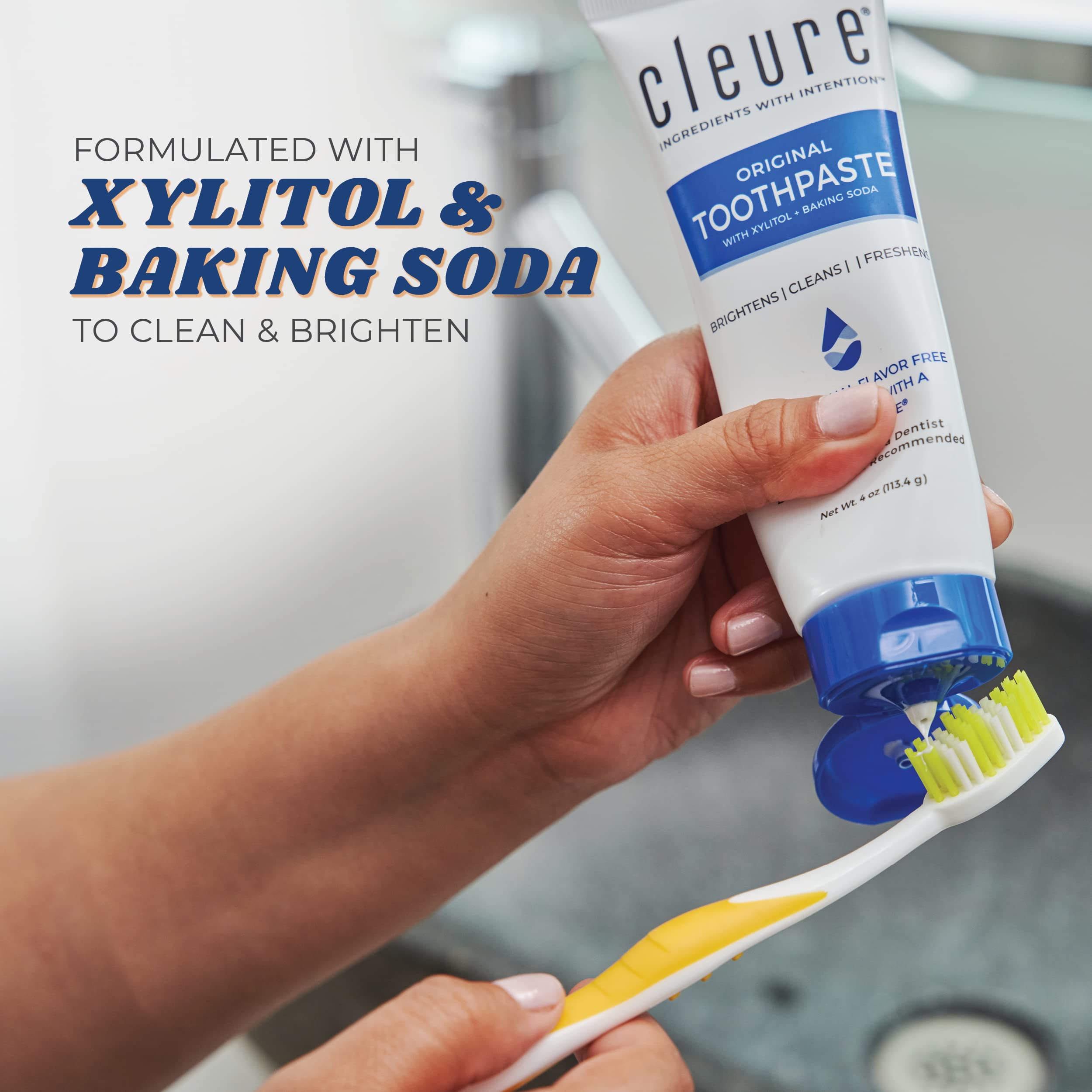 Xilitol en Cleure Original para aliento fresco sin sabor fuerte