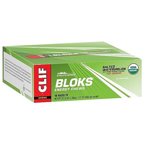 Cafeína de CLIF BLOKS entre 60 y 70 mg por porción