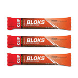 CLIF BLOKS energías naranja con cafeína para ciclismo.