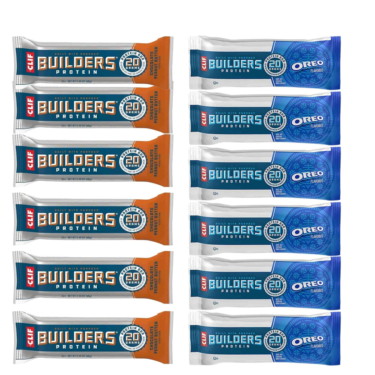 CLIF Builders barra Oreo, snack pre-entrenamiento con sabor indulgente