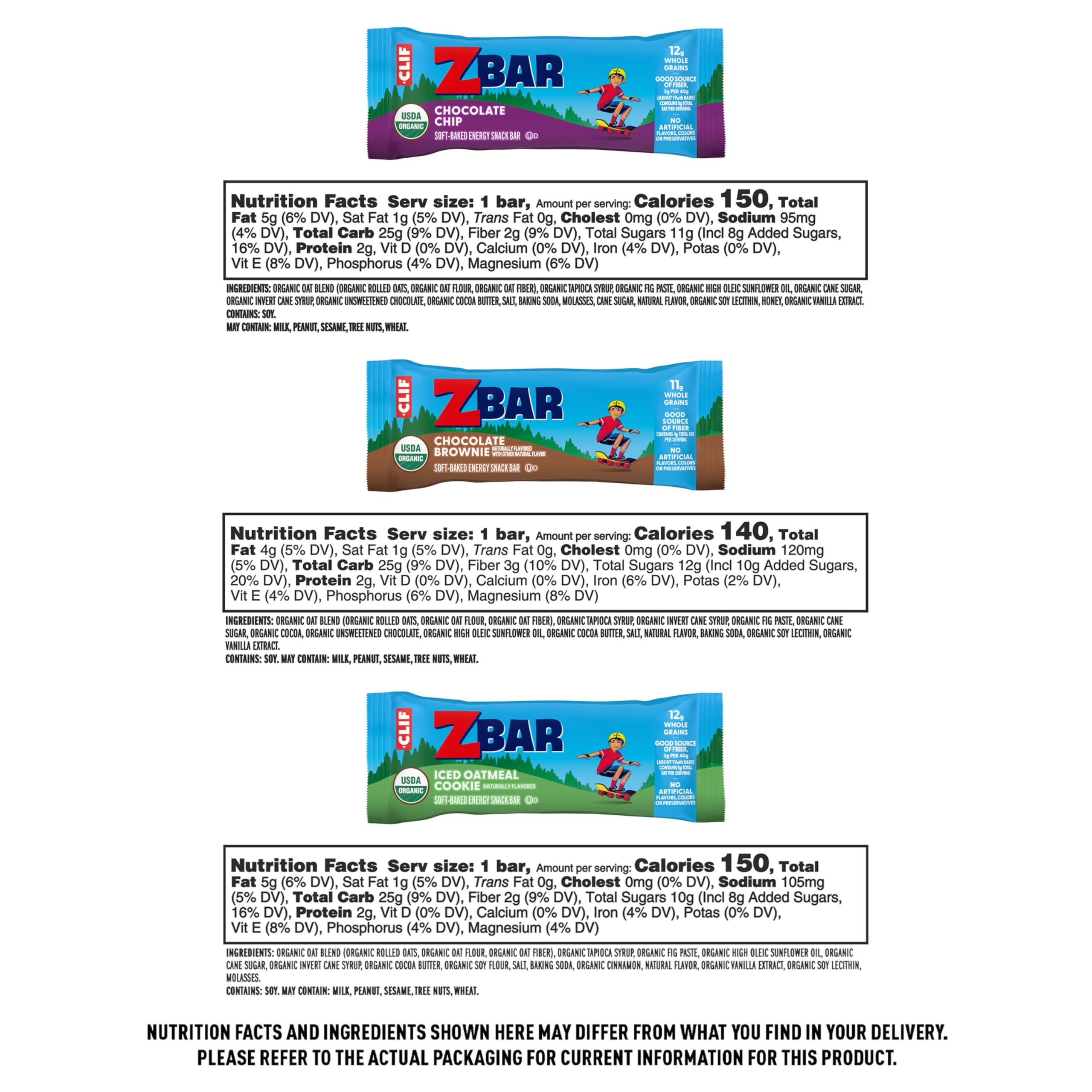 ZBar barra sin organismos modificados para meriendas